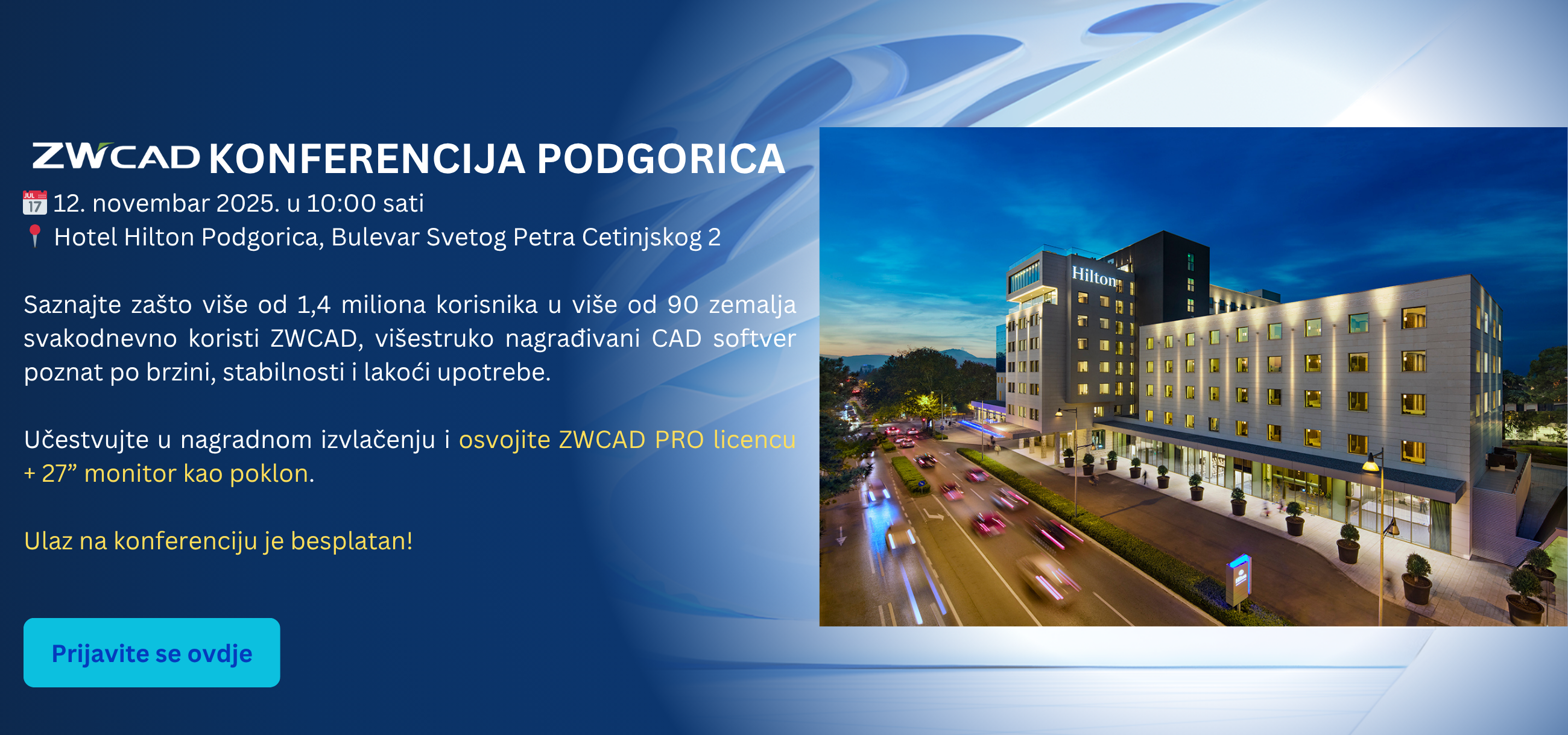 ZWCAD Konferencija Banner